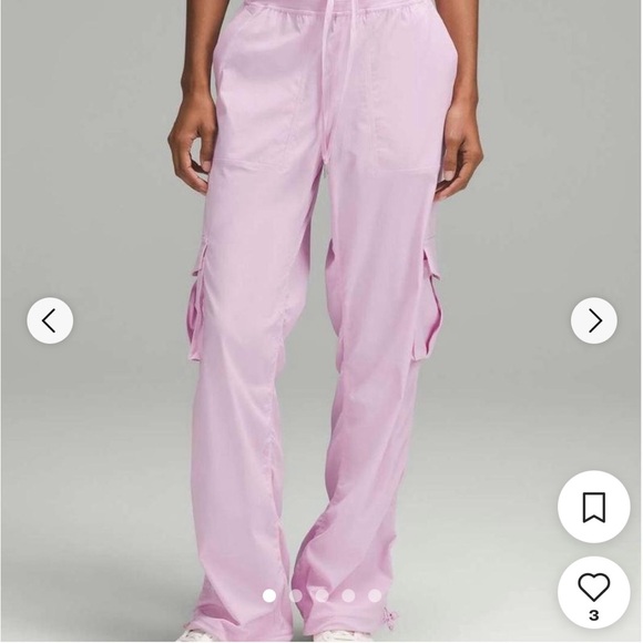 lululemon athletica Soft Pink Wide Leg Pants - Picture 1 of 4